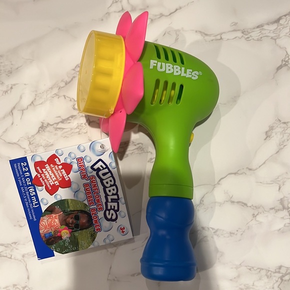 NWT 1pc Fubbles Sunflower Dippin' Bubble Blower - Picture 4 of 5